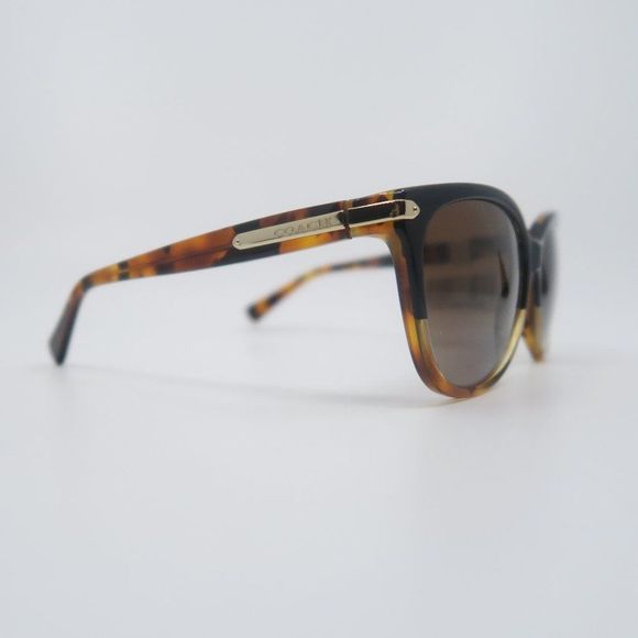 COACH HC8132 5438/T5 New Tortoise/Brown Gradient Polarized Women's Sunglasses - Picture 4 of 8